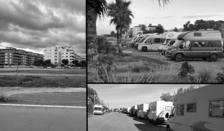 El cierre en Dénia de un parking de 800 plazas multiplica el aluvión de caravanas en primera línea