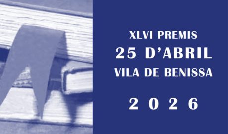 Benissa convoca els XLVI Premis 25 d’Abril 2026: narrativa curta, poesia, investigació i teatre