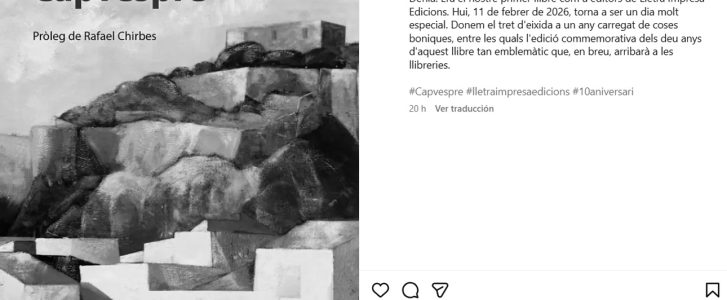 'Capvespre', del dianense Josep Bertomeu, vuelve a cobrar vida diez años después